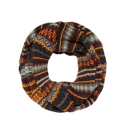 Multicoloured patterned snood